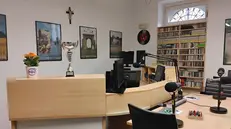 Il rinnovato studio di Radio Basilica Verolanuova
