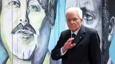 Palermo - Il Presidente della Repubblica Sergio Mattarella alla cerimonia di Intitolazione dell’Aula Bunker della casa circondariale Calogero Di Bona “Ucciardone” a Giovanni Falcone e Paolo Borsellino, in occasione della giornata conclusiva dell’anno di commemorazione nel trentennale delle stragi di Capaci e Via d’Amelio, oggi 12 novembre 2022. (Foto di Paolo Giandotti - Ufficio Stampa per la Stampa e la Comunicazione della Presidenza della Repubblica)