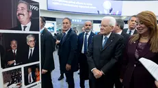 Vienna - Il Presidente della Repubblica Sergio Mattarella al Polo delle Nazioni Unite visita la mostra fotografica "L'eredità di Giovanni Falcone e Paolo Borsellino", oggi 11 novembre 2025. (Foto di Paolo Giandotti - Ufficio Stampa per la Stampa e la Comunicazione della Presidenza della Repubblica)