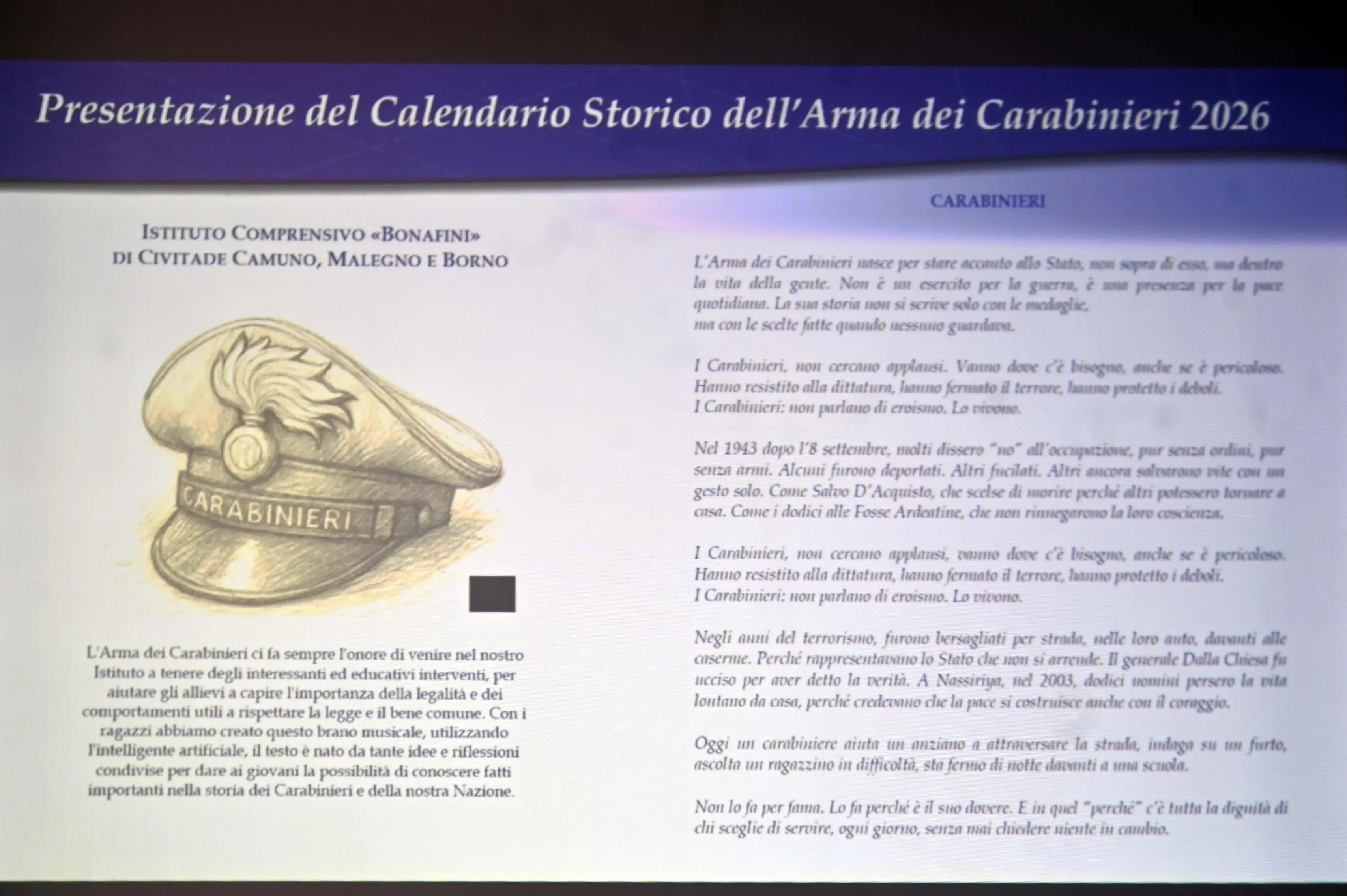 CRONACA BRESCIA COMANDO PROVINCIALE CARABINIERI PRESENTAZIONE CALENDARIO 2026 REDAZIONE CRONACA 11-11-2025 GABRIELE STRADA NEW EDEN GROUP                             