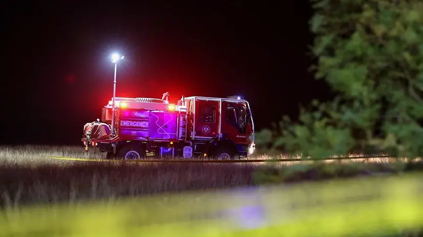 epa12518796 A handout photo released by the press service of Georgia’s Ministry of Internal Affairs shows Georgian rescuers working at the crash site of a Turkish military plane near Sighnaghi, Georgia, 11 November 2025. Turkey’s Defense Ministry said a Turkish C-130 military transport plane en route from Azerbaijan crashed in Georgia. Twenty Turkish service members, including the crew, were on board. EPA/MINISTRY OF INTERNAL AFFAIRS OF GEORGIA PRESS SERVICE/HANDOUTS H HANDOUT EDITORIAL USE ONLY/NO SALESHANDOUT EDITORIAL USE ONLY/NO SALES