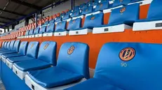 La tribuna del Gino Corioni di Ospitaletto © www.giornaledibrescia.it