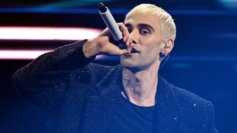 Mr Rain sul palco del teatro Ariston