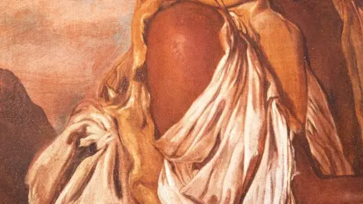 Un dettaglio del «Mendicante Moro» di Ceruti