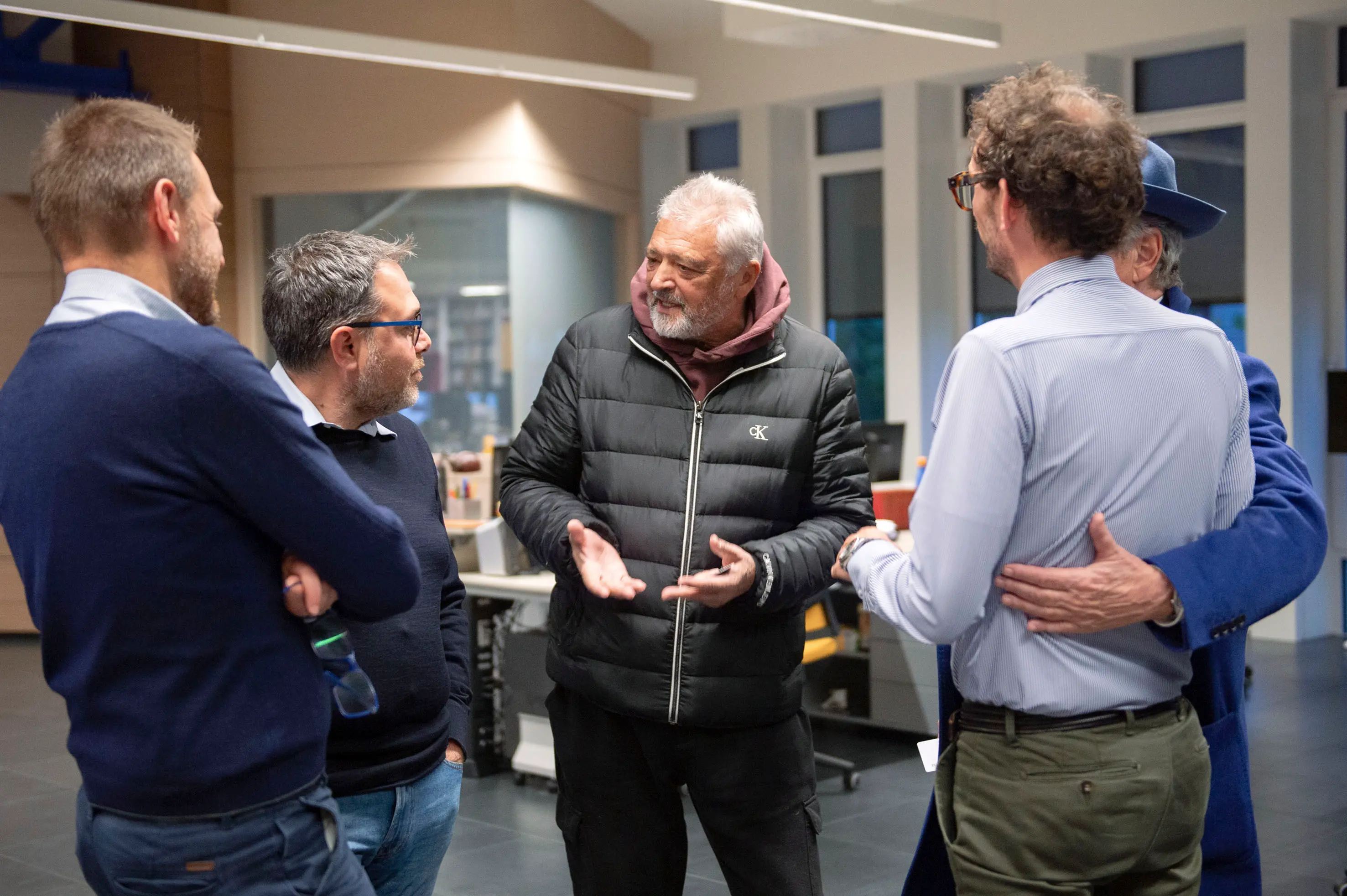 Spillo Altobelli in visita alla redazione del Giornale di Brescia