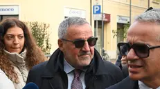 Mario Venditti fuori dal Tribunle di Brescia - Foto Gabriele Strada/Neg © www.giornaledibrescia.it