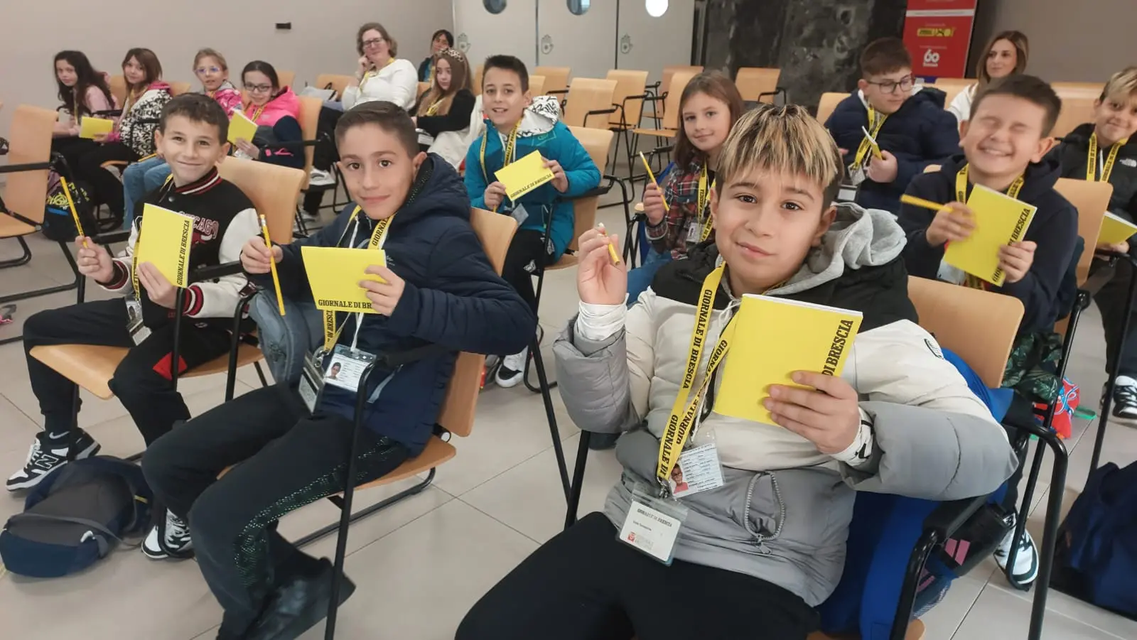 La 5B della scuola primaria di Lograto in visita al GdB