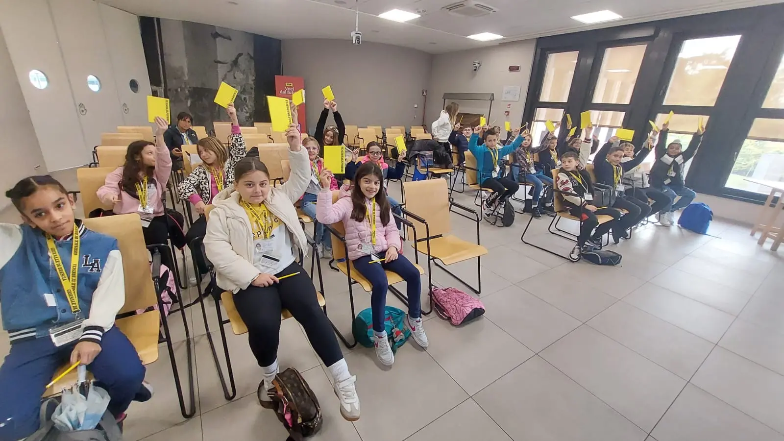 La 5B della scuola primaria di Lograto in visita al GdB