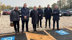 L'inaugurazione del parcheggio - © www.giornaledibrescia.it