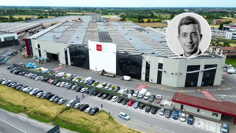 Il quartier generale del Gruppo Ab, in alto a destra la vittima