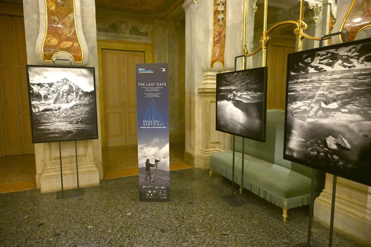 Alcuni scatti di Gusmeri dedicati al ghiacciaio dell'Adamello