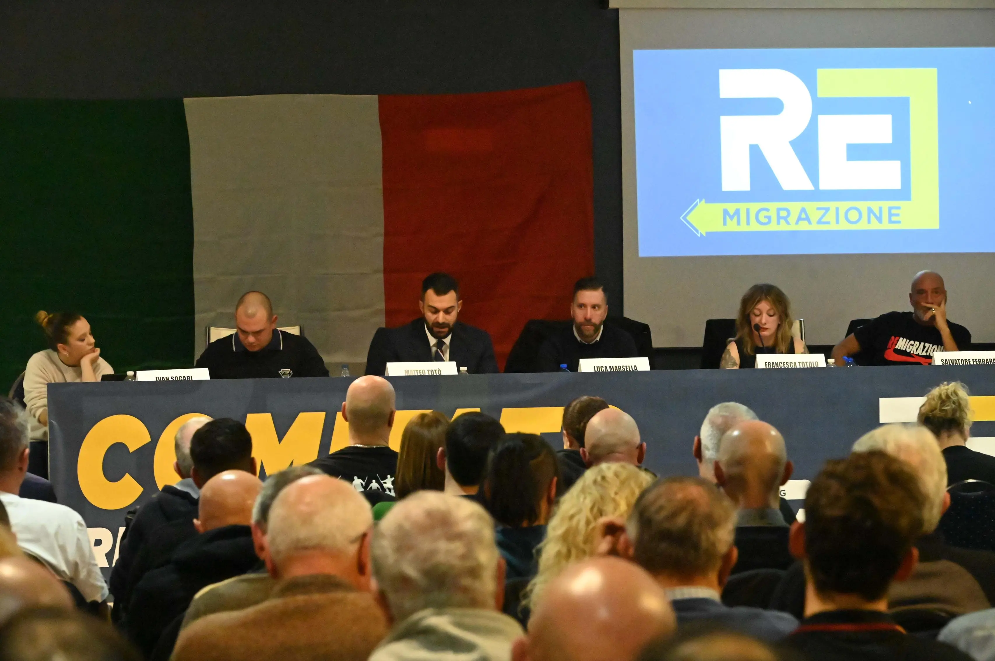 La presentazione del comitato «Remigrazione e Riconquista»