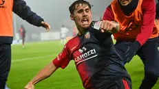 Tutta la gioia di Diodato dopo il gol - Foto New Reporter Pasotti © www.giornaledibrescia.it