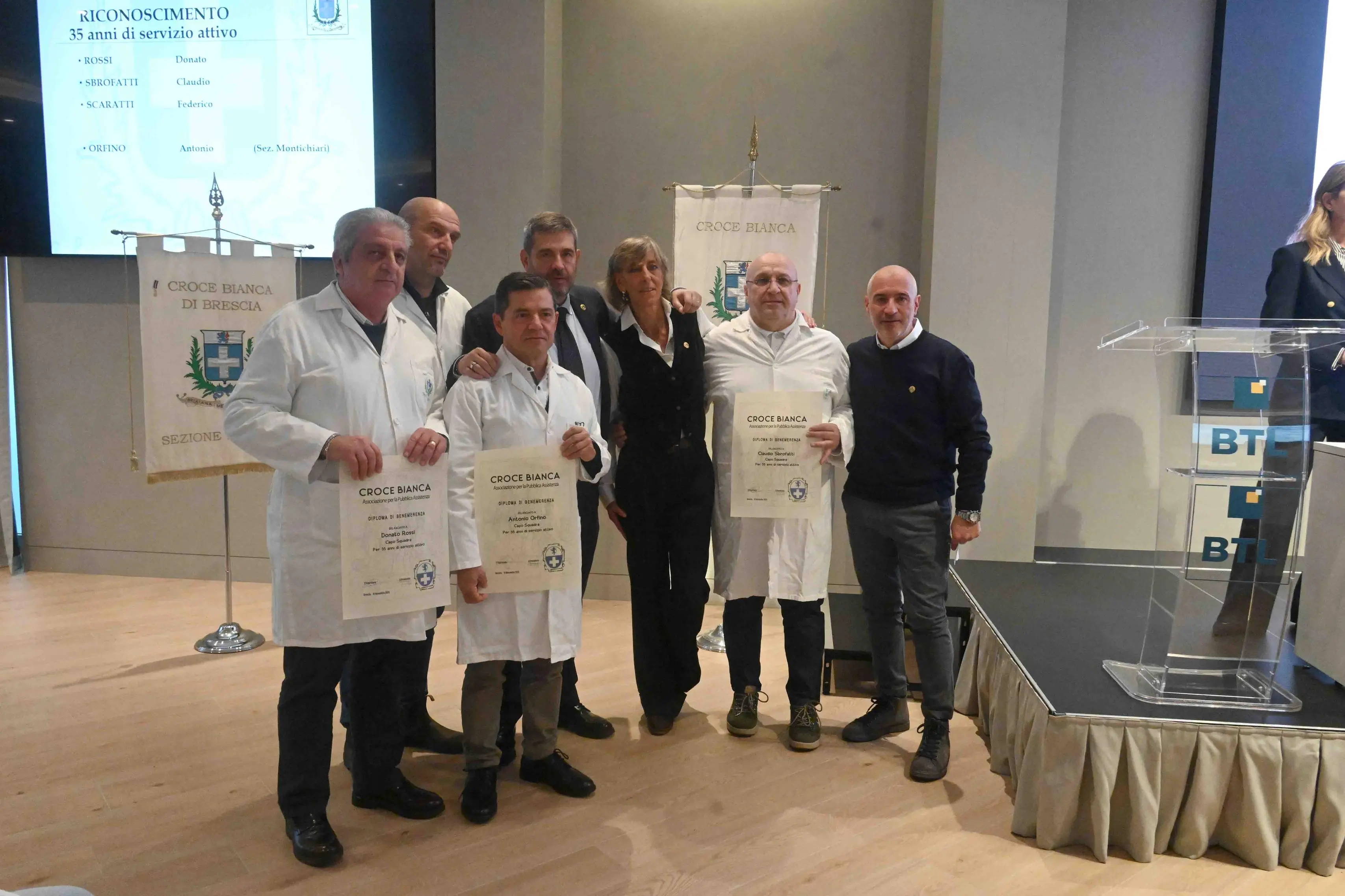 La Croce bianca premia i militi in prima linea