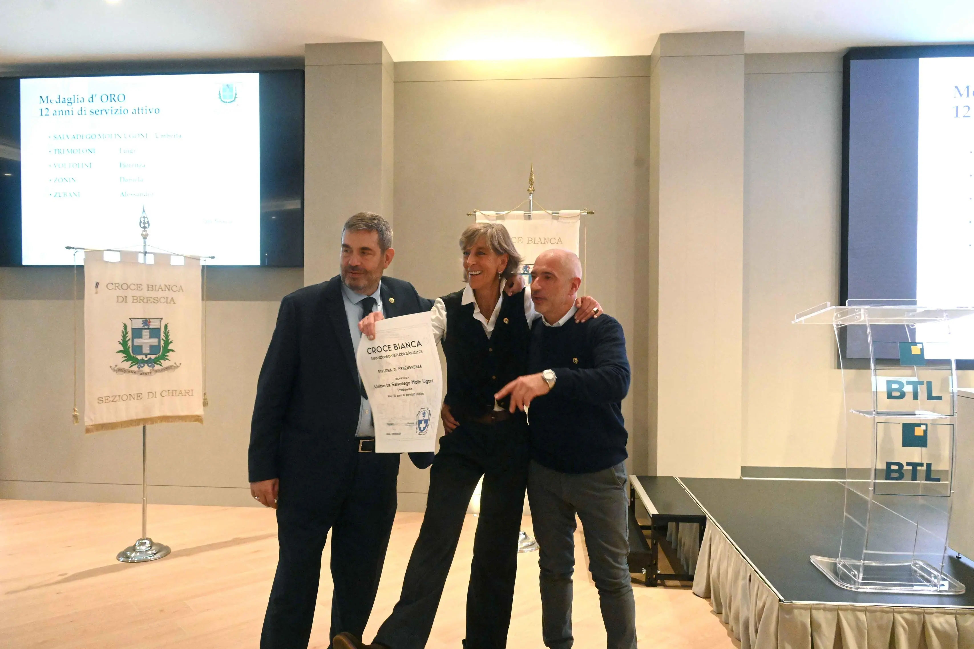 La Croce bianca premia i militi in prima linea