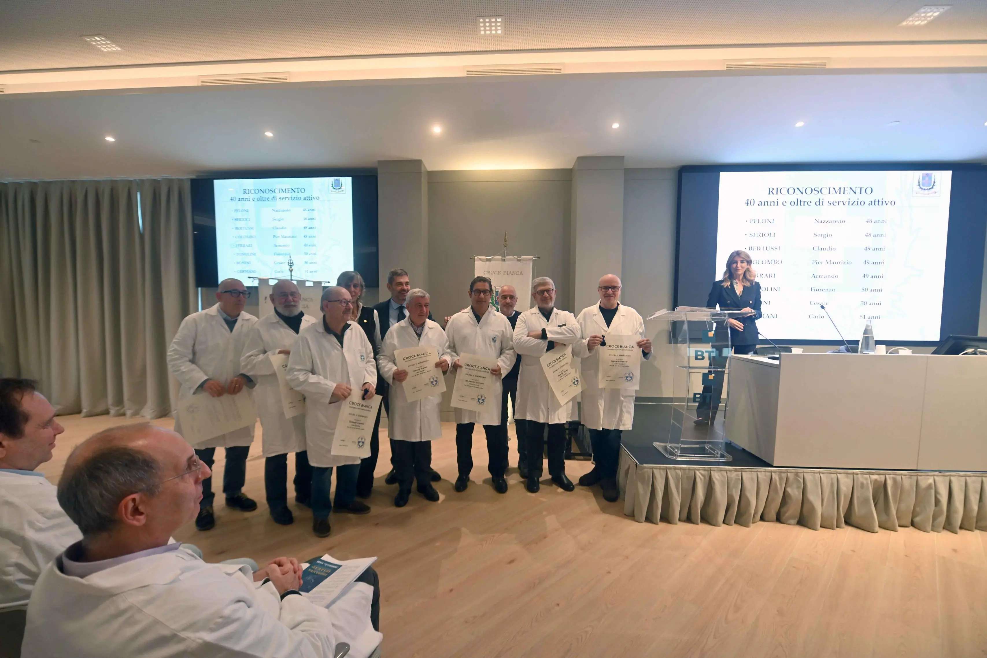 La Croce bianca premia i militi in prima linea