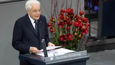 Sergio Mattarella a Berlino - Ansa © www.giornaledibrescia.it