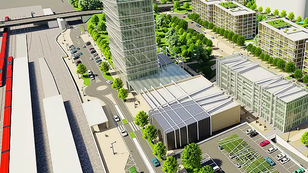 Una proiezione grafica di come avrebbe dovuto trasformarsi via Sostegno