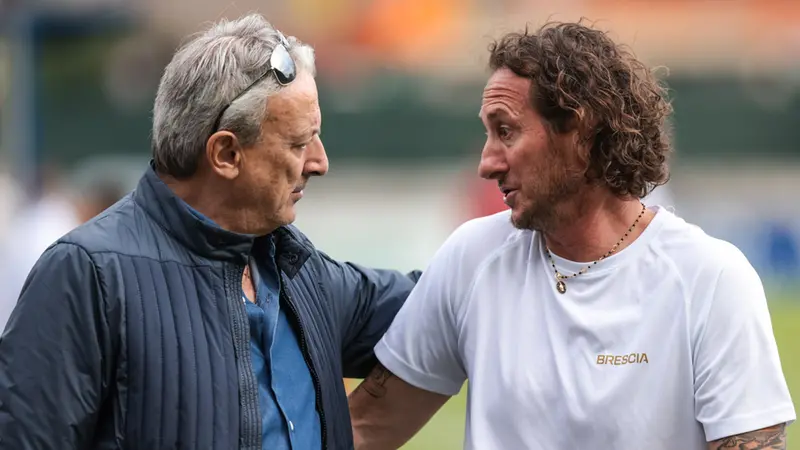 Giuseppe Pasini e Aimo Diana - Foto New Reporter Comincini © www.giornaledibrescia.it