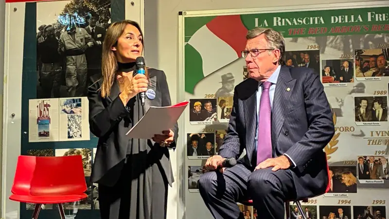 Carlo Sama alla presentazione del suo libro al Museo Mille Miglia - © www.giornaledibrescia.it