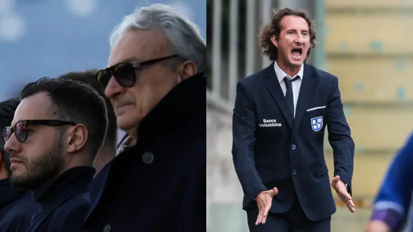 A sinistra Ferretti e Pasini, a destra Diana - Foto New Reporter © www.giornaledibrescia.it