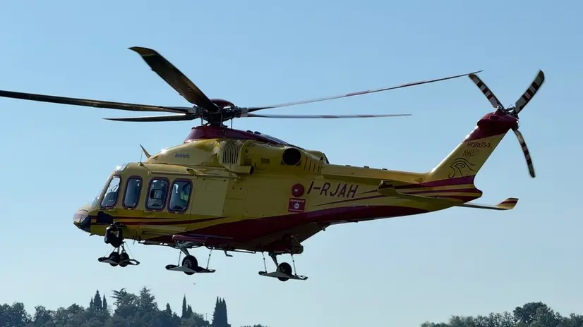 Sul posto anche l'elisoccorso (foto d'archivio)