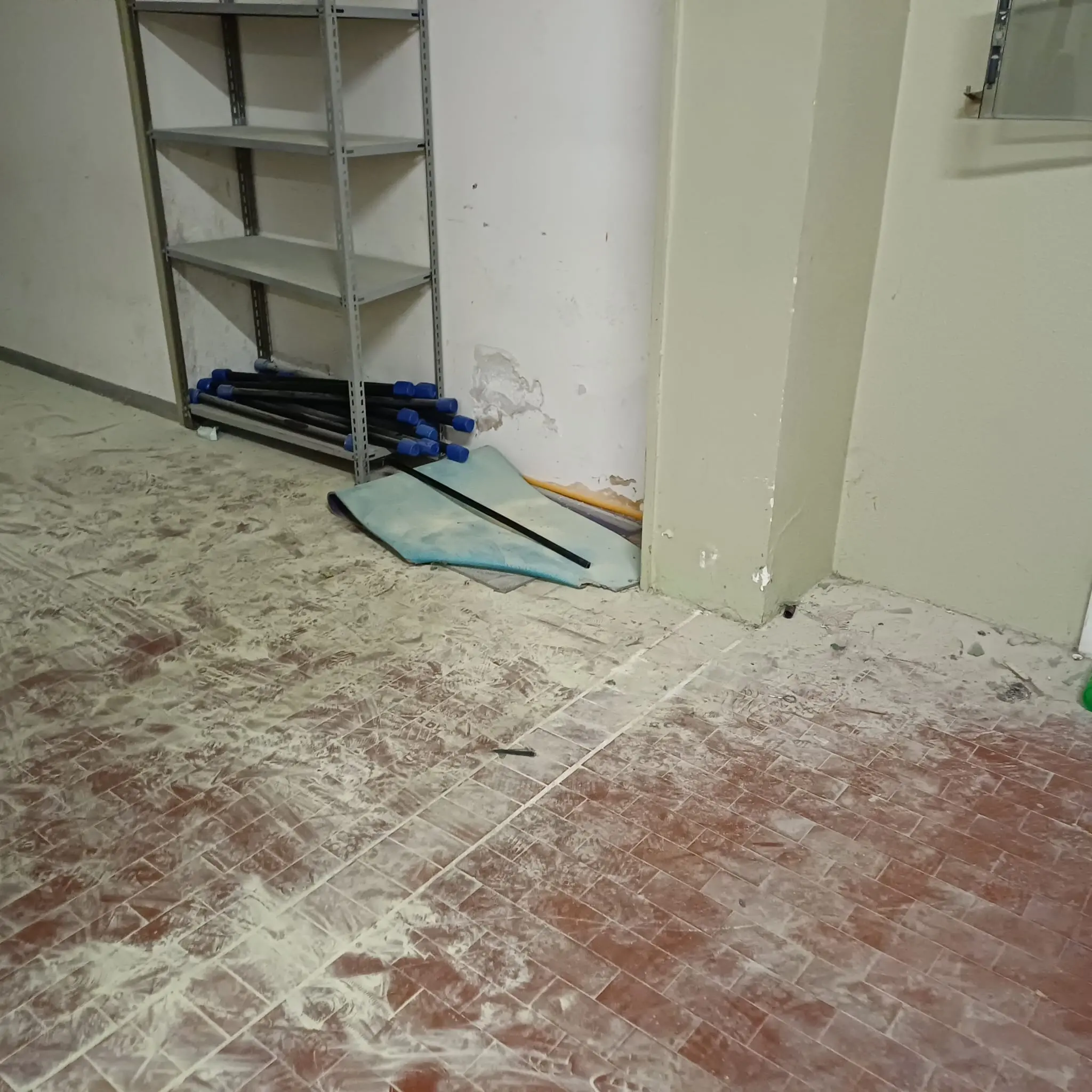 Le condizioni in cui versa la palestra del Tartaglia-Olivieri