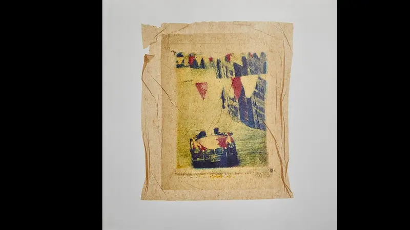 Le opere sono realizzate con il procedimento del transfer