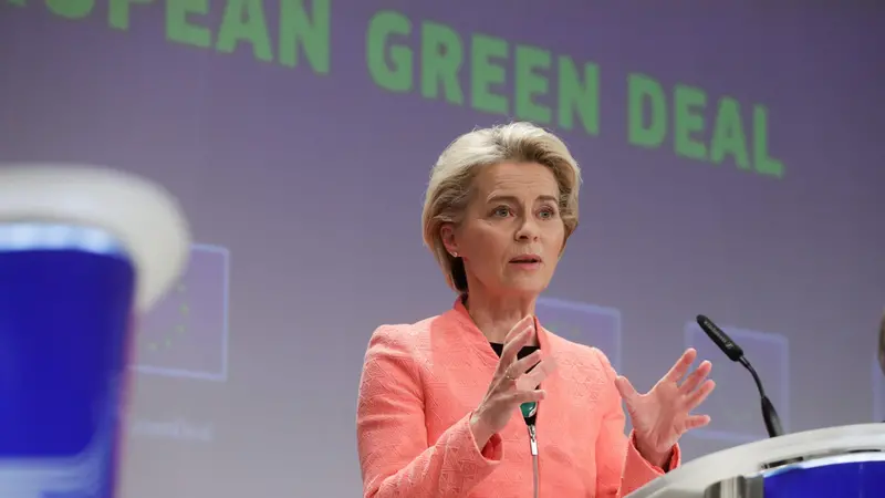 La presidente della Commissione europea Ursula von der Leyen - Foto Epa © www.giornaledibrescia.it