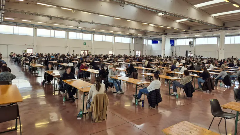 Gli studenti durante il test - © www.giornaledibrescia.it