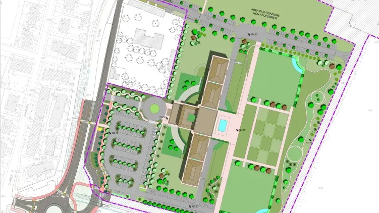 La planimetria che «disegna» lo sviluppo dell’area - © www.giornaledibrescia.it