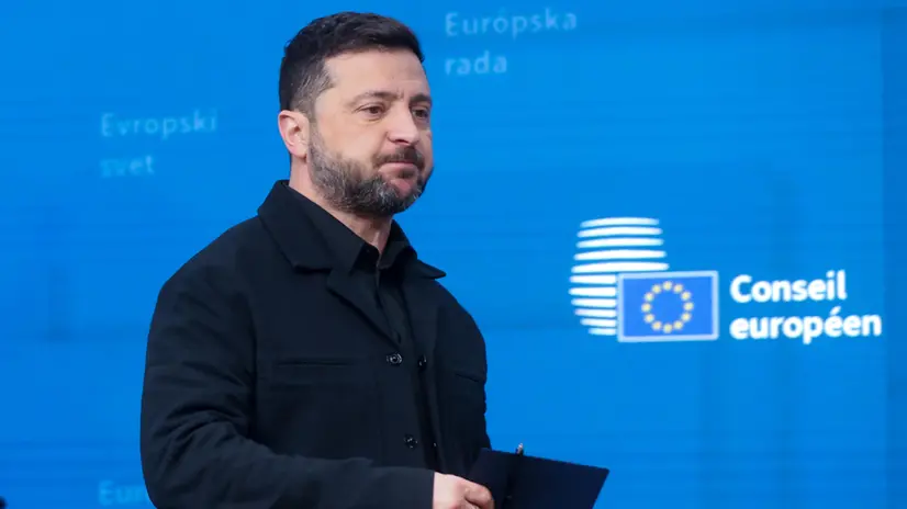 Zelensky a Bruxelles in occasione dell'ultimo Consiglio europeo - Foto Ansa © www.giornaledibrescia.it