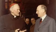 Giuseppe Lazzati con Giovanni Paolo II quando ancora era arcivescovo di Cracovia