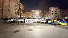 Guerra in Ucraina, la manifestazione a Brescia