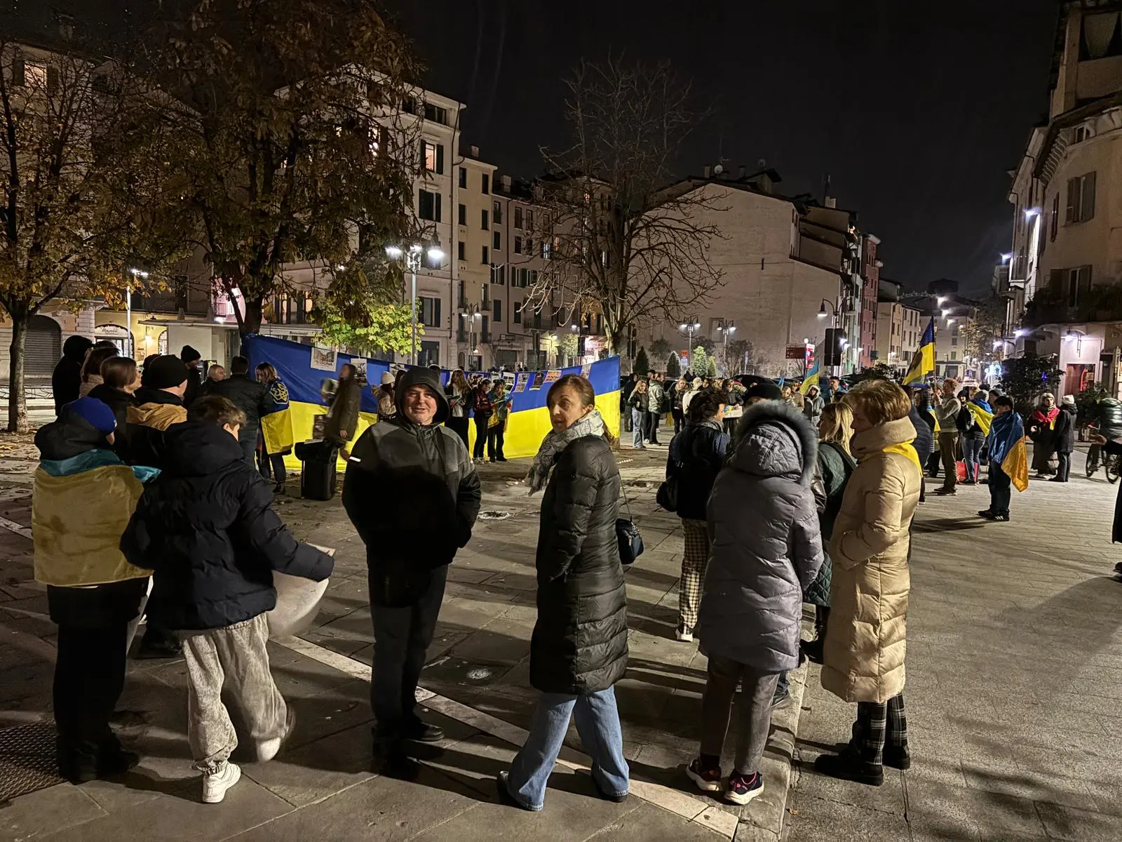 Guerra in Ucraina, la manifestazione a Brescia