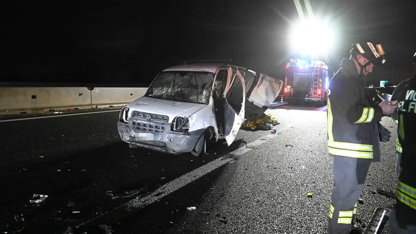 Il luogo dell'incidente mortale a Lograto - Marco Ortogni/Neg © www.giornaledibrescia.it