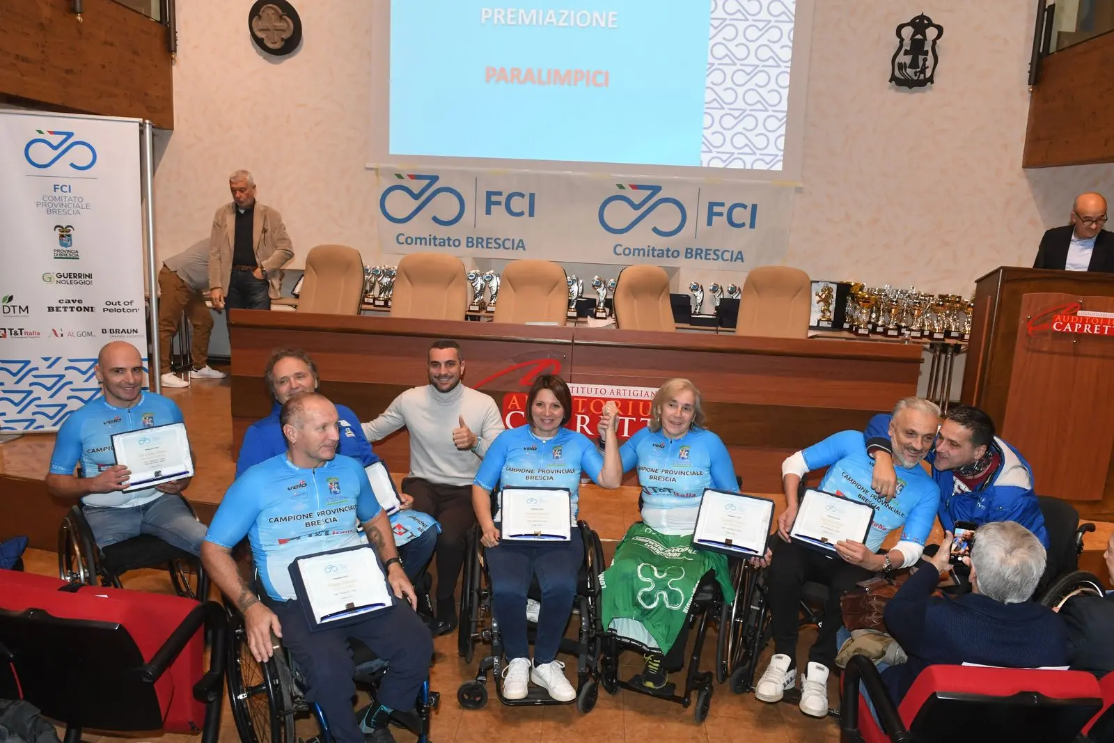 Le premiazioni della Fci all'Auditorium Capretti