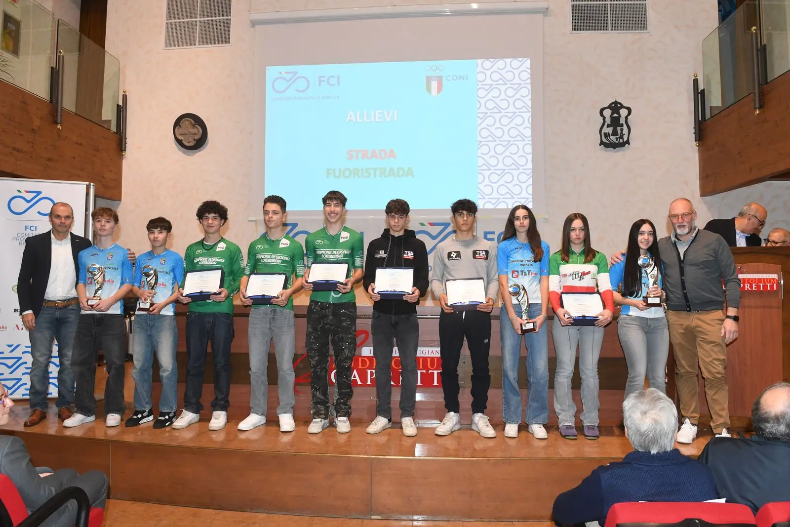 Le premiazioni della Fci all'Auditorium Capretti