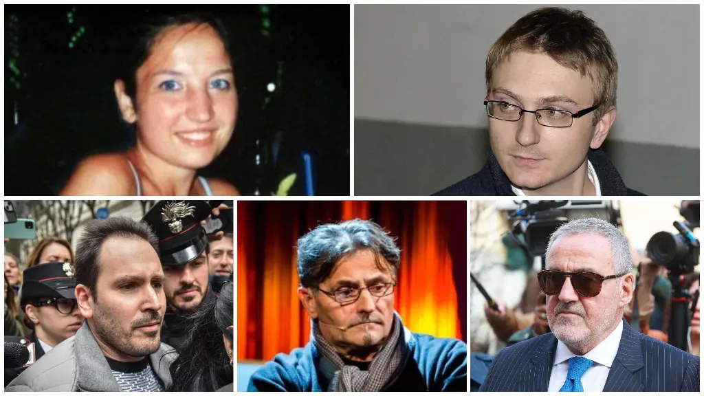 La vittima Chiara Poggi, il condannato Alberto Stasi, gli indagati padre e figlio Sempio e l'ex pm Venditti
