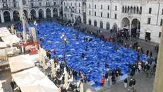 Viva Vittoria, l'installazione in piazza Loggia