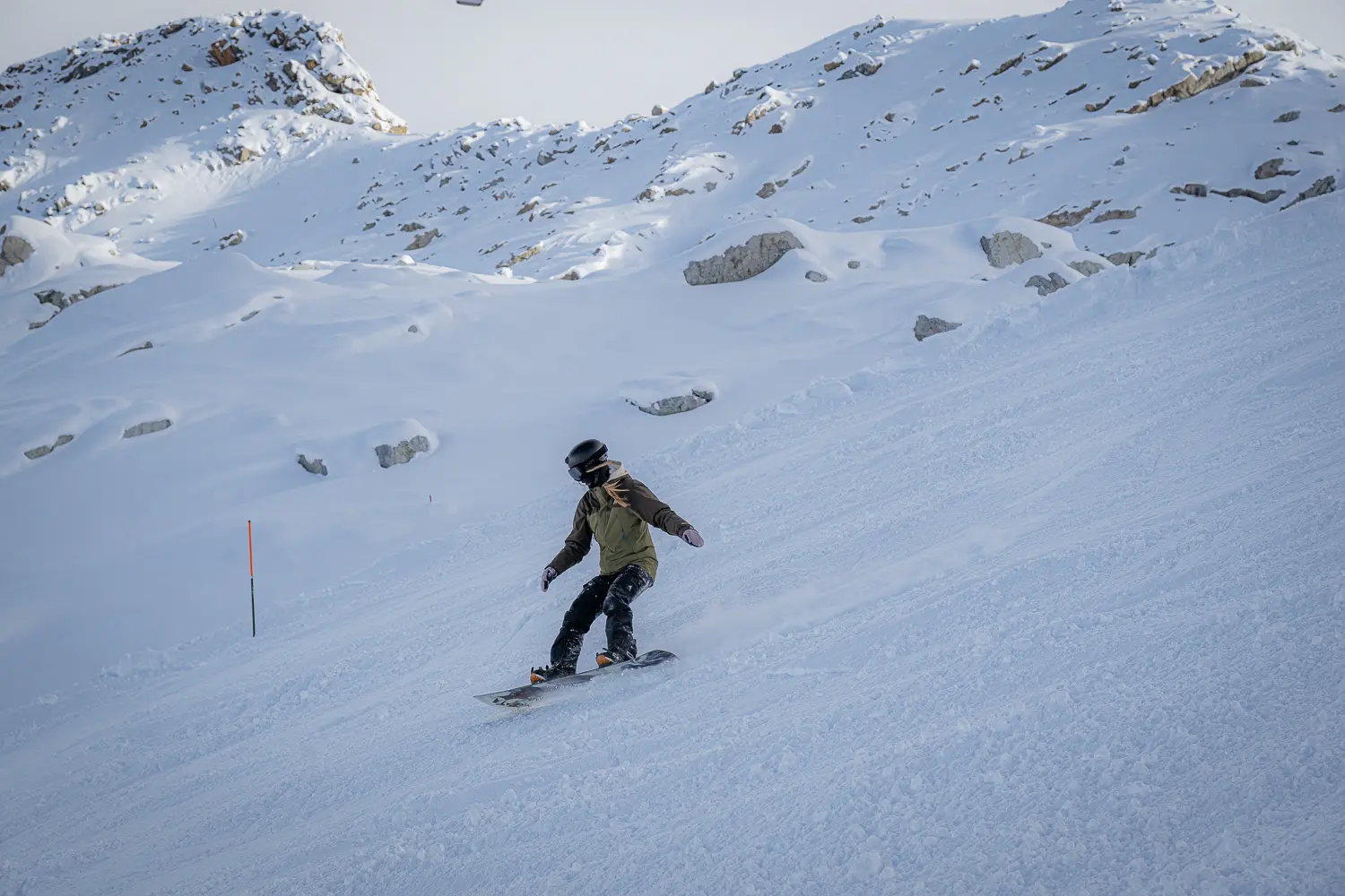 La prima sciata della stagione in Presena