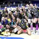 La Valsabbina festeggia la vittoria a Padova - Foto Lega Volley