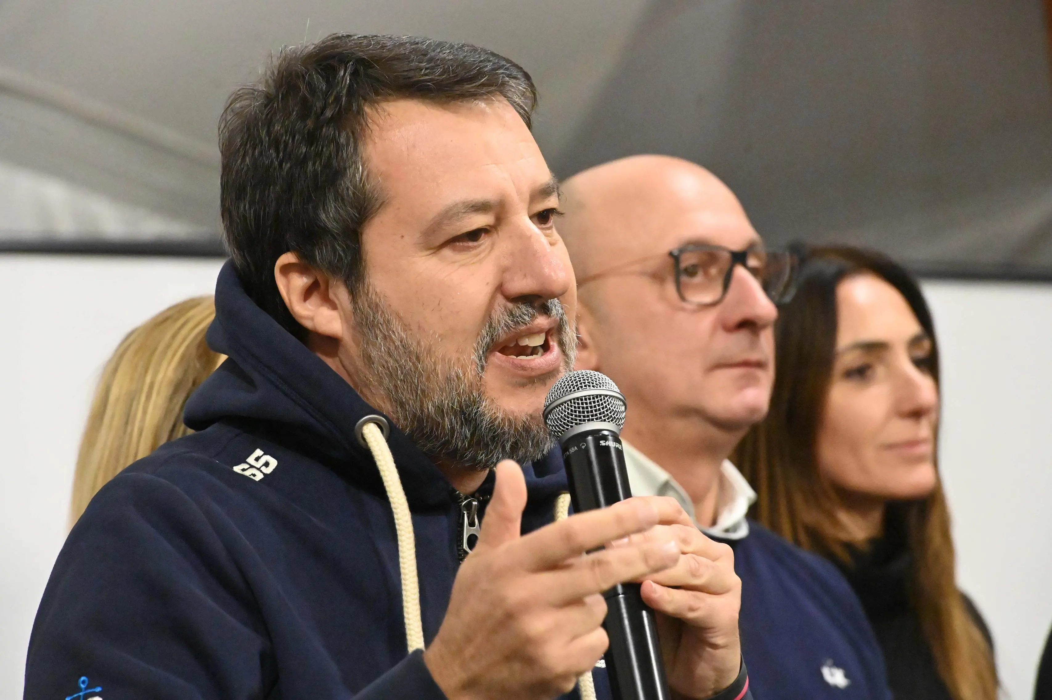 CASTELCOVATI INTERVENTO DI MATTEO SALVINI ALLA FESTA DELLA LEGA  REDAZIONE PROVINCIA 23-11-2025 GABRIELE STRADA NEW EDEN GROUP 