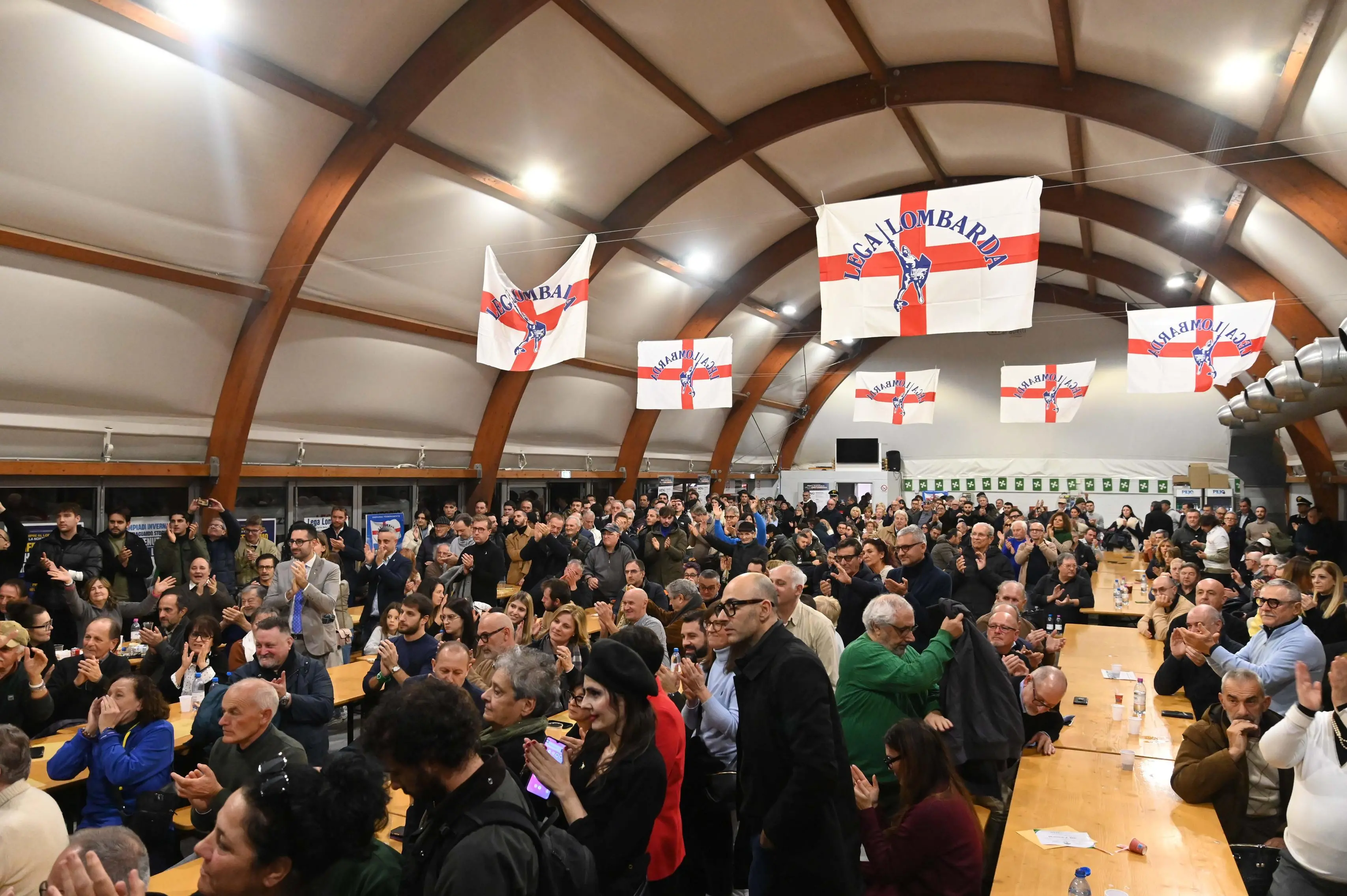 CASTELCOVATI INTERVENTO DI MATTEO SALVINI ALLA FESTA DELLA LEGA  REDAZIONE PROVINCIA 23-11-2025 GABRIELE STRADA NEW EDEN GROUP 