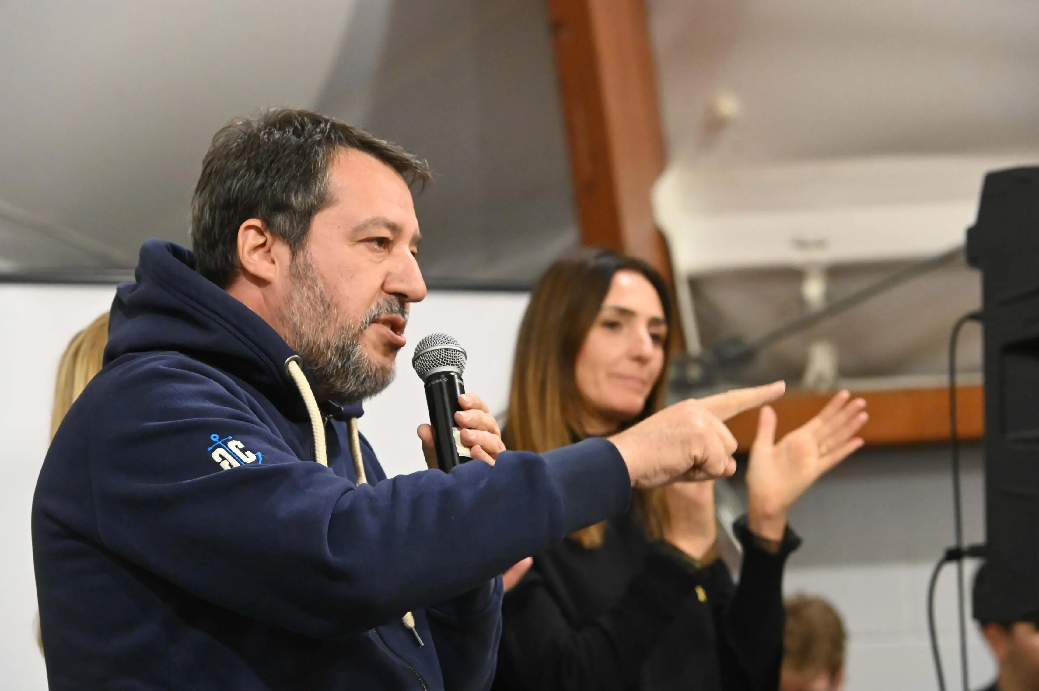 CASTELCOVATI INTERVENTO DI MATTEO SALVINI ALLA FESTA DELLA LEGA  REDAZIONE PROVINCIA 23-11-2025 GABRIELE STRADA NEW EDEN GROUP 