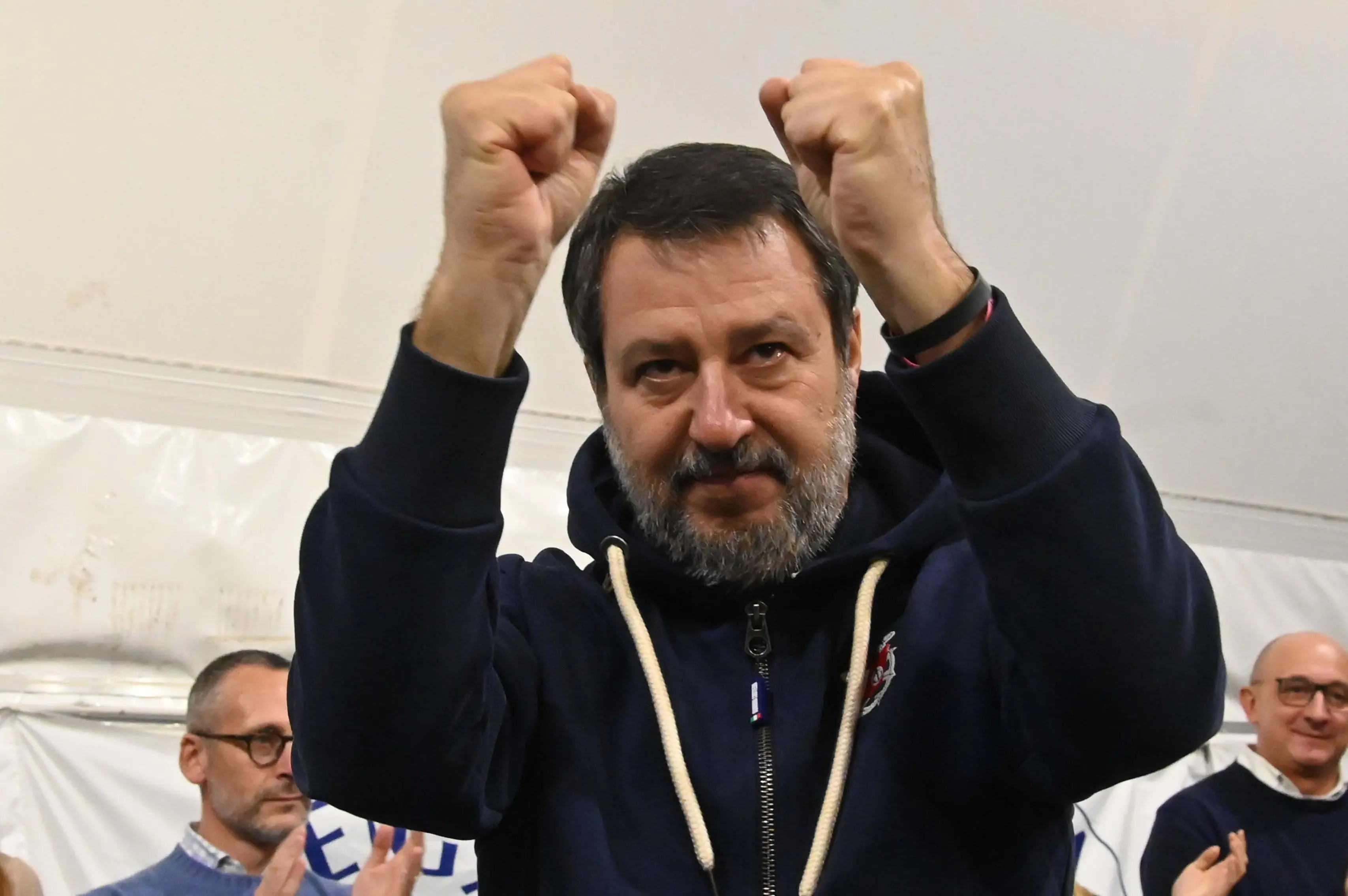 CASTELCOVATI INTERVENTO DI MATTEO SALVINI ALLA FESTA DELLA LEGA  REDAZIONE PROVINCIA 23-11-2025 GABRIELE STRADA NEW EDEN GROUP 