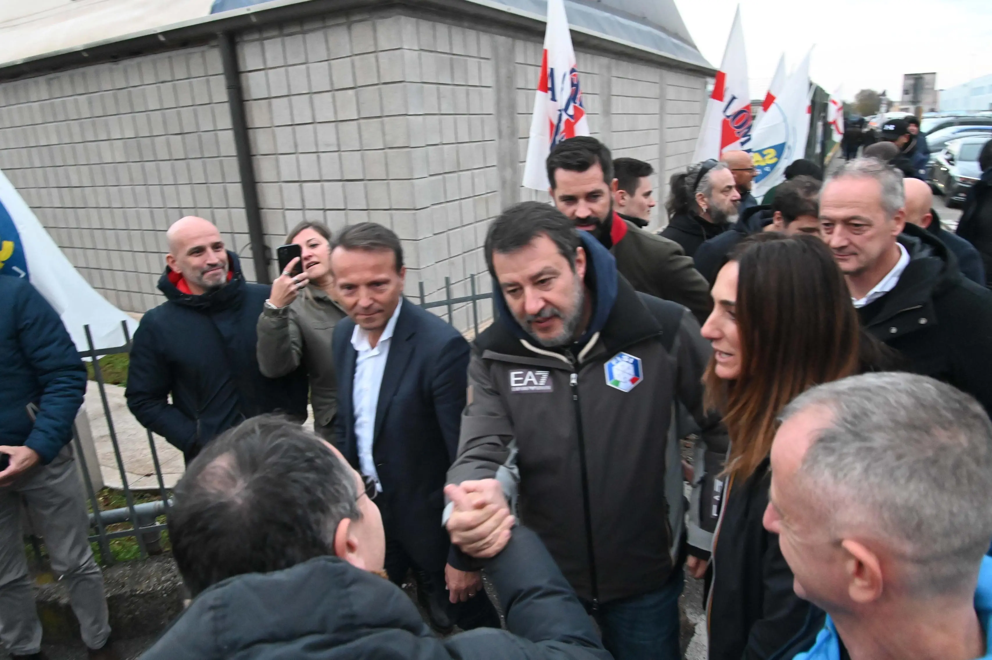 CASTELCOVATI INTERVENTO DI MATTEO SALVINI ALLA FESTA DELLA LEGA  REDAZIONE PROVINCIA 23-11-2025 GABRIELE STRADA NEW EDEN GROUP 