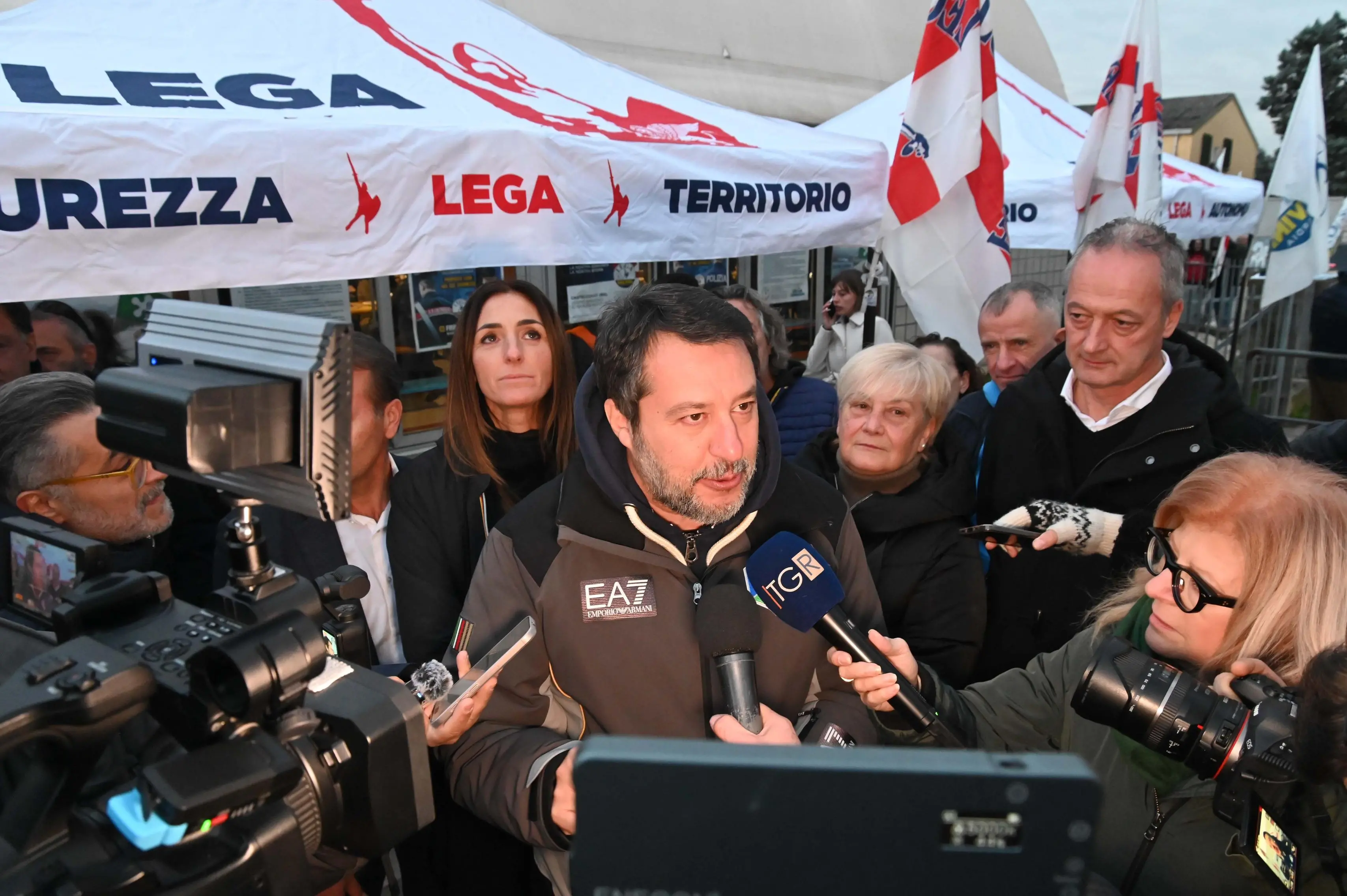 CASTELCOVATI INTERVENTO DI MATTEO SALVINI ALLA FESTA DELLA LEGA REDAZIONE PROVINCIA 23-11-2025 GABRIELE STRADA NEW EDEN GROUP