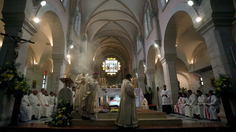 Un passato Natale nella Basilica della Natività a Betlemme