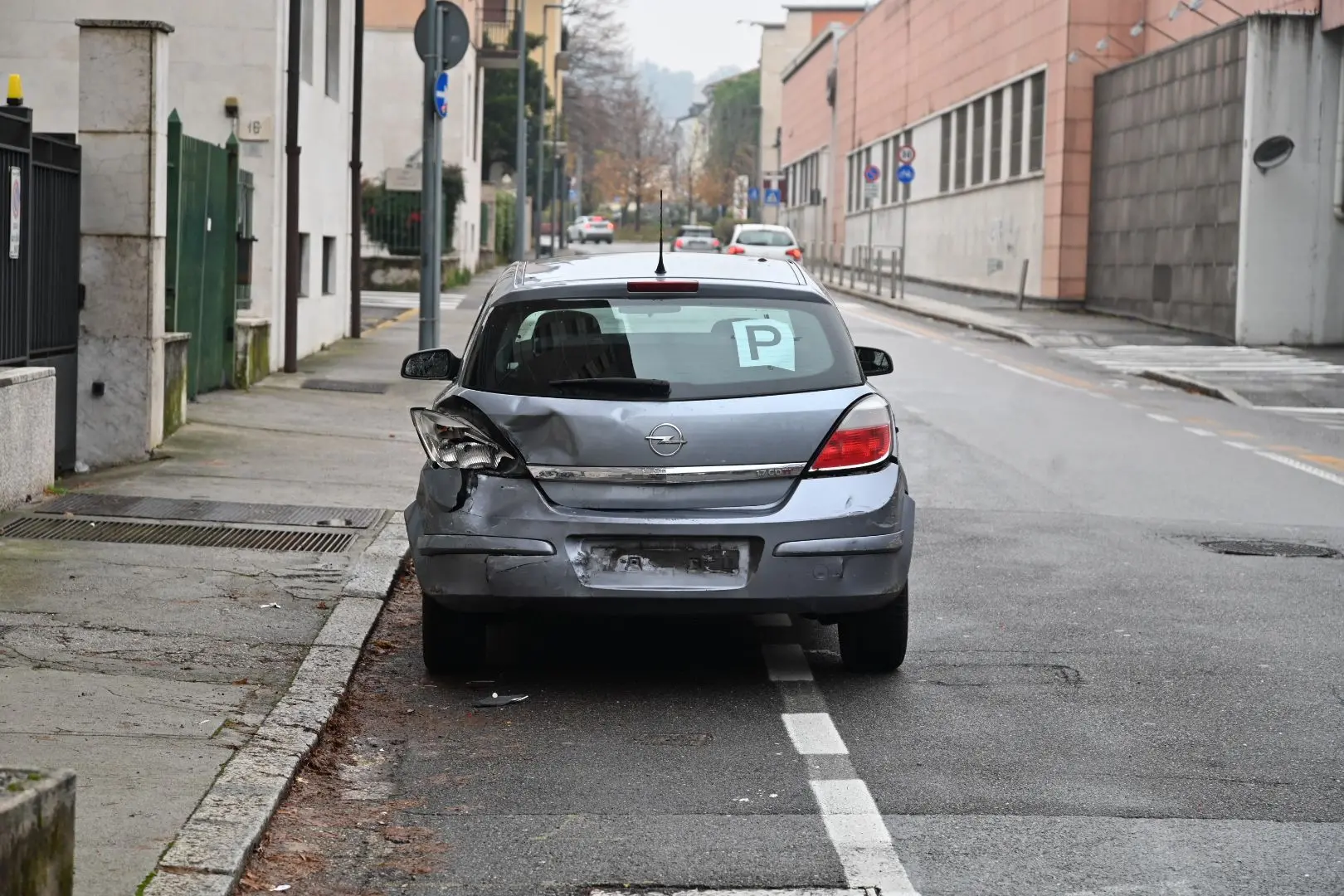 L'incidente in viale Duca d'Aosta